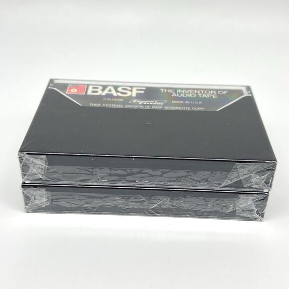 BASF 90 Performance Series BLANK Cassette Tape (Lot of 2) Vintage NEW Sealed USA - Picture 4 of 6